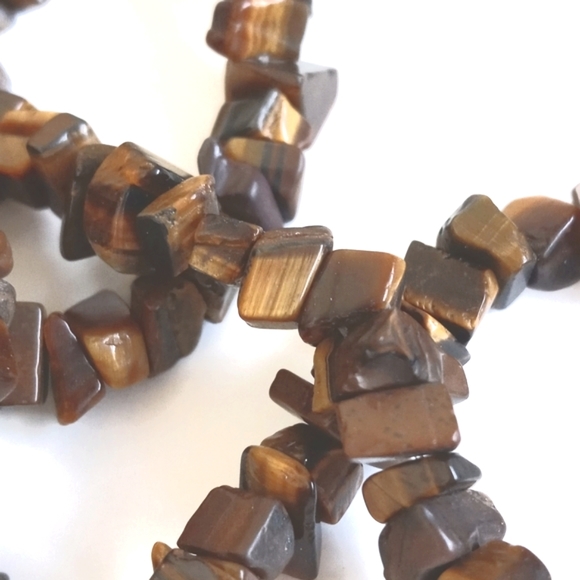 *Relisted* Gorgeous Authentic Tigers Eye Necklace 16 1/2" - Picture 3 of 8